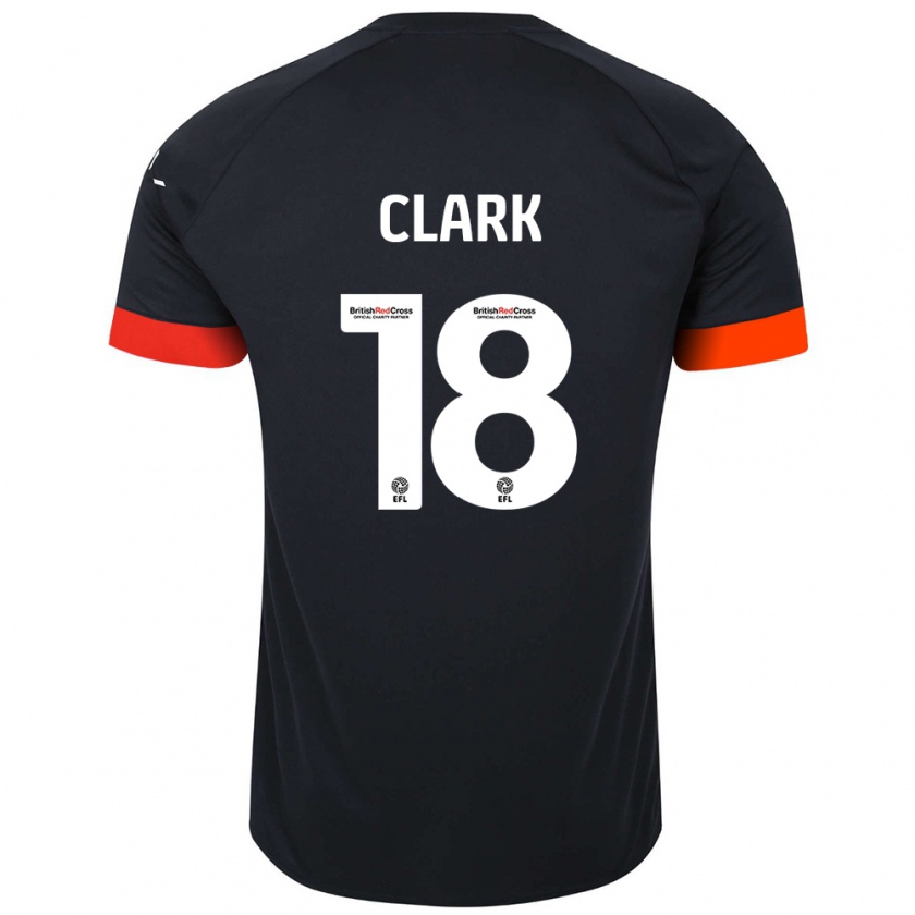 Kandiny Damen Jordan Clark #18 Schwarz Orange Auswärtstrikot Trikot 2024/25 T-Shirt Österreich