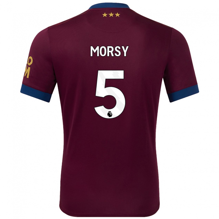 Kandiny Donna Maglia Sam Morsy #5 Marrone Kit Gara Away 2024/25 Maglietta