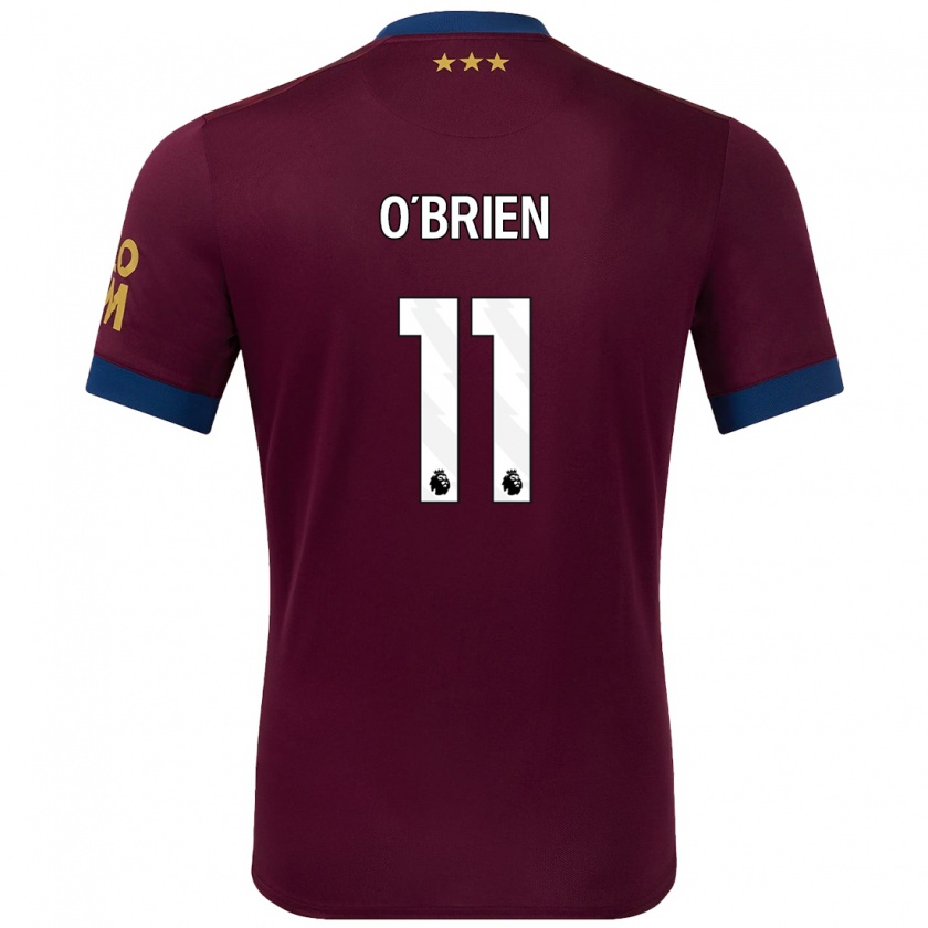 Kandiny Dames Lucy O'brien #11 Bruin Uitshirt Uittenue 2024/25 T-Shirt