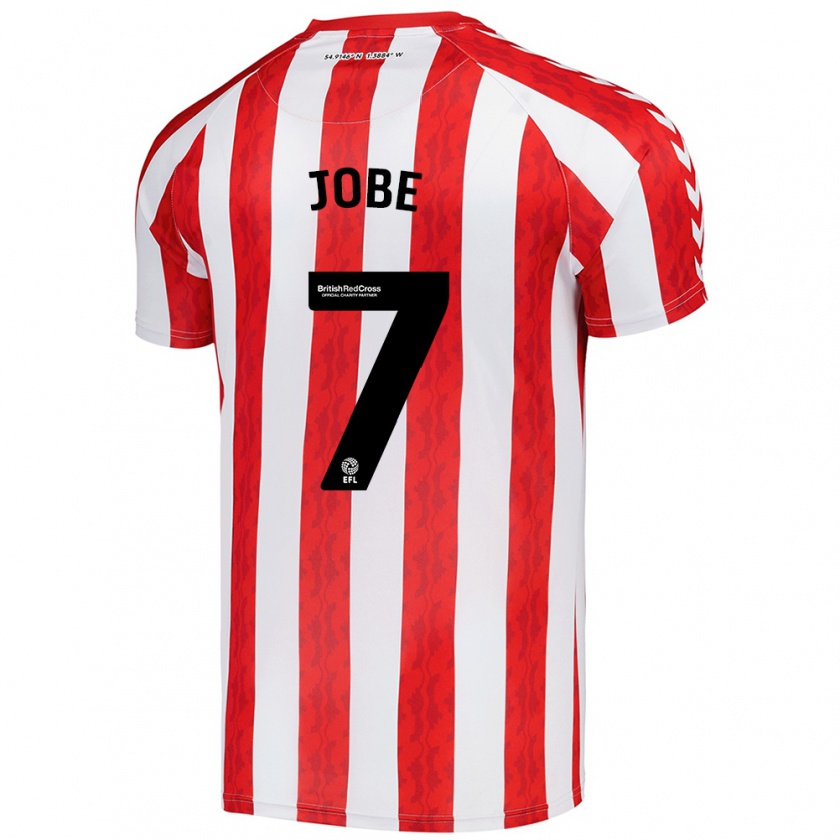 Kandiny Kinderen Jobe Bellingham #7 Rood Wit Thuisshirt Thuistenue 2024/25 T-Shirt