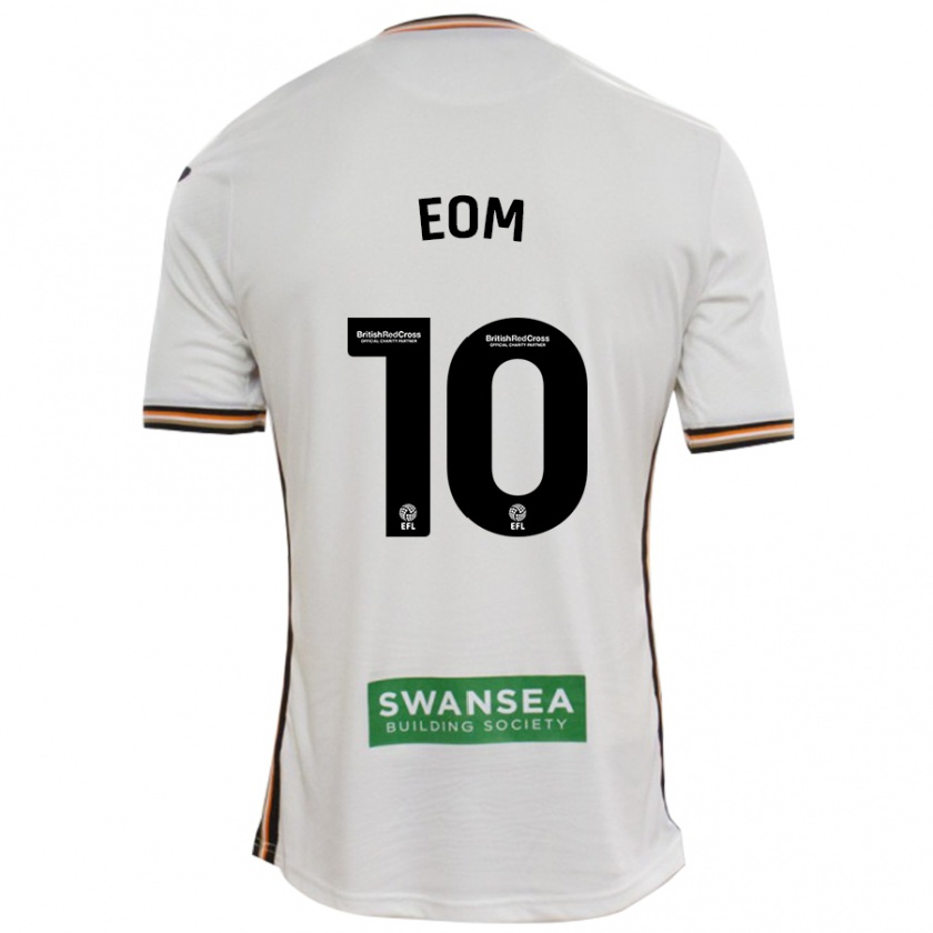 Kandiny Niño Camiseta Ji-Sung Eom #10 Blanco 1ª Equipación 2024/25 La Camisa