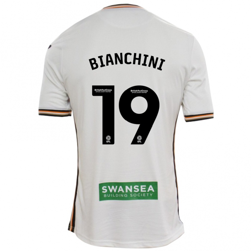 Kandiny Kinderen Florian Bianchini #19 Wit Thuisshirt Thuistenue 2024/25 T-Shirt