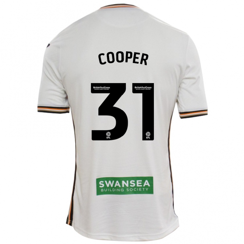 Kandiny Bambino Maglia Oliver Cooper #31 Bianco Kit Gara Home 2024/25 Maglietta