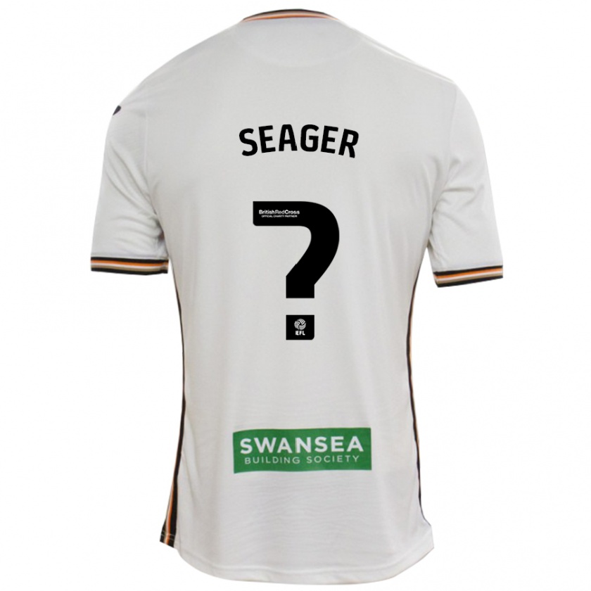 Kandiny Bambino Maglia Sam Seager #0 Bianco Kit Gara Home 2024/25 Maglietta