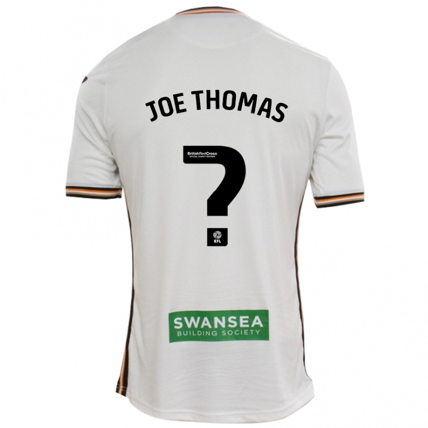 Kandiny Bambino Maglia Joe Thomas #0 Bianco Kit Gara Home 2024/25 Maglietta