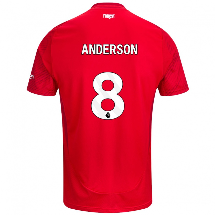 Kandiny Kinder Elliot Anderson #8 Rot Weiß Heimtrikot Trikot 2024/25 T-Shirt Österreich