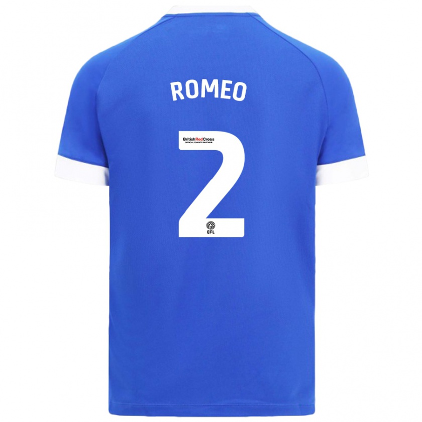 Kandiny Bambino Maglia Mahlon Romeo #2 Azzurro Kit Gara Home 2024/25 Maglietta