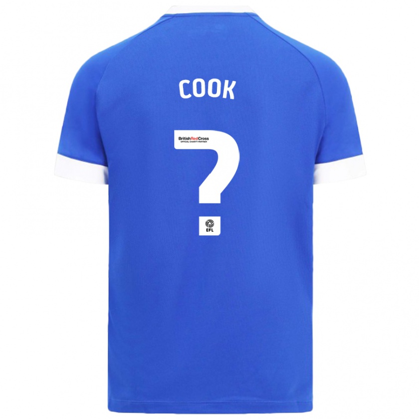 Kandiny Bambino Maglia Freddie Cook #0 Azzurro Kit Gara Home 2024/25 Maglietta