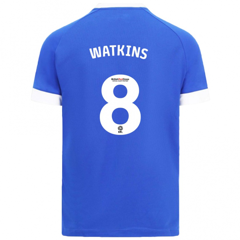 Kandiny Kinder Seren Watkins #8 Himmelblau Heimtrikot Trikot 2024/25 T-Shirt Österreich