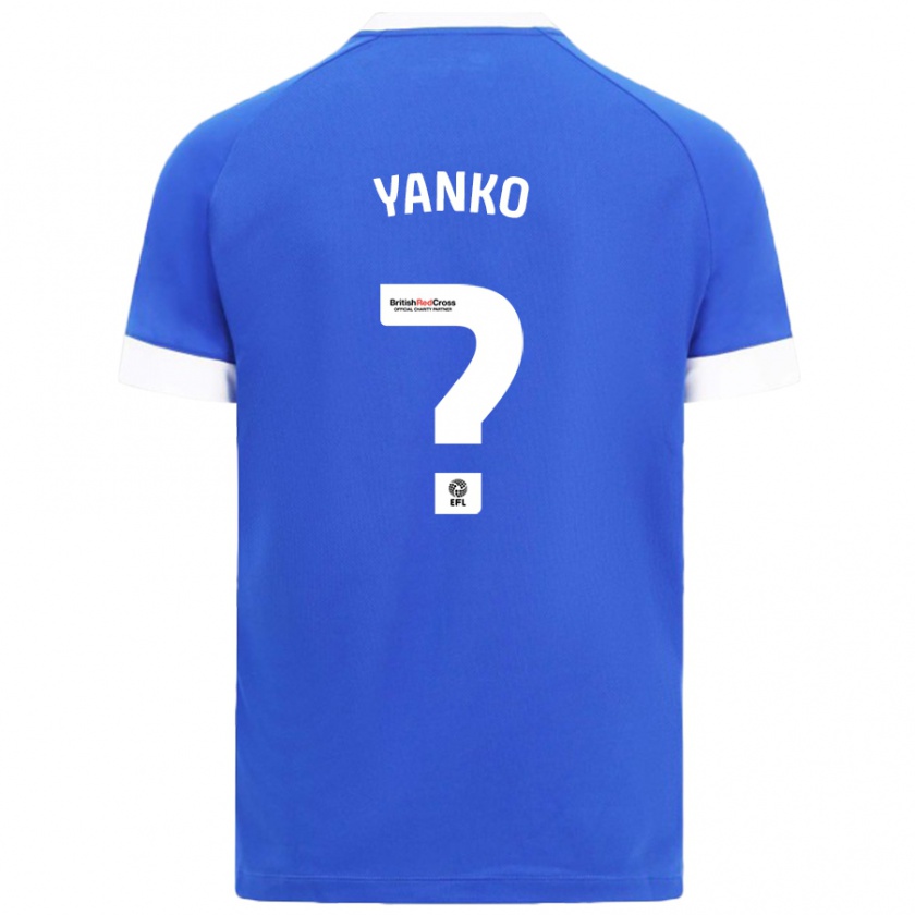 Kandiny Bambino Maglia Nativ Yanko #0 Azzurro Kit Gara Home 2024/25 Maglietta