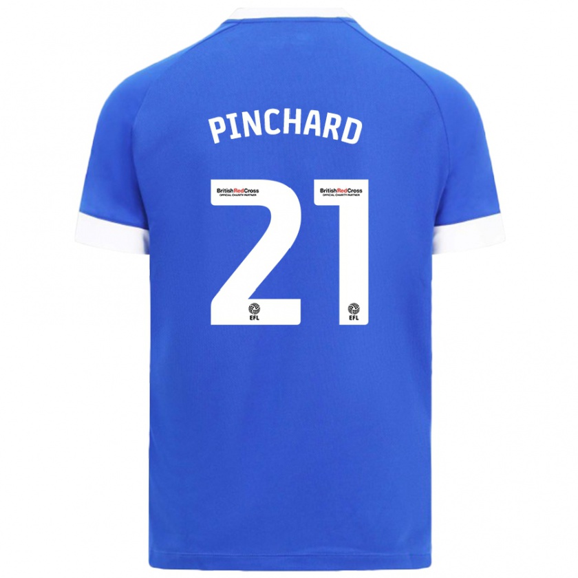 Kandiny Bambino Maglia Cerys Pinchard #21 Azzurro Kit Gara Home 2024/25 Maglietta