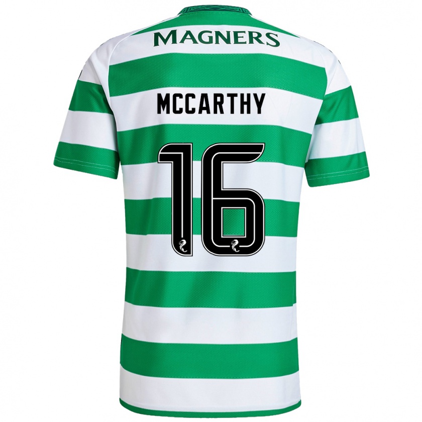 Kandiny Niño Camiseta James Mccarthy #16 Verde Blanco 1ª Equipación 2024/25 La Camisa