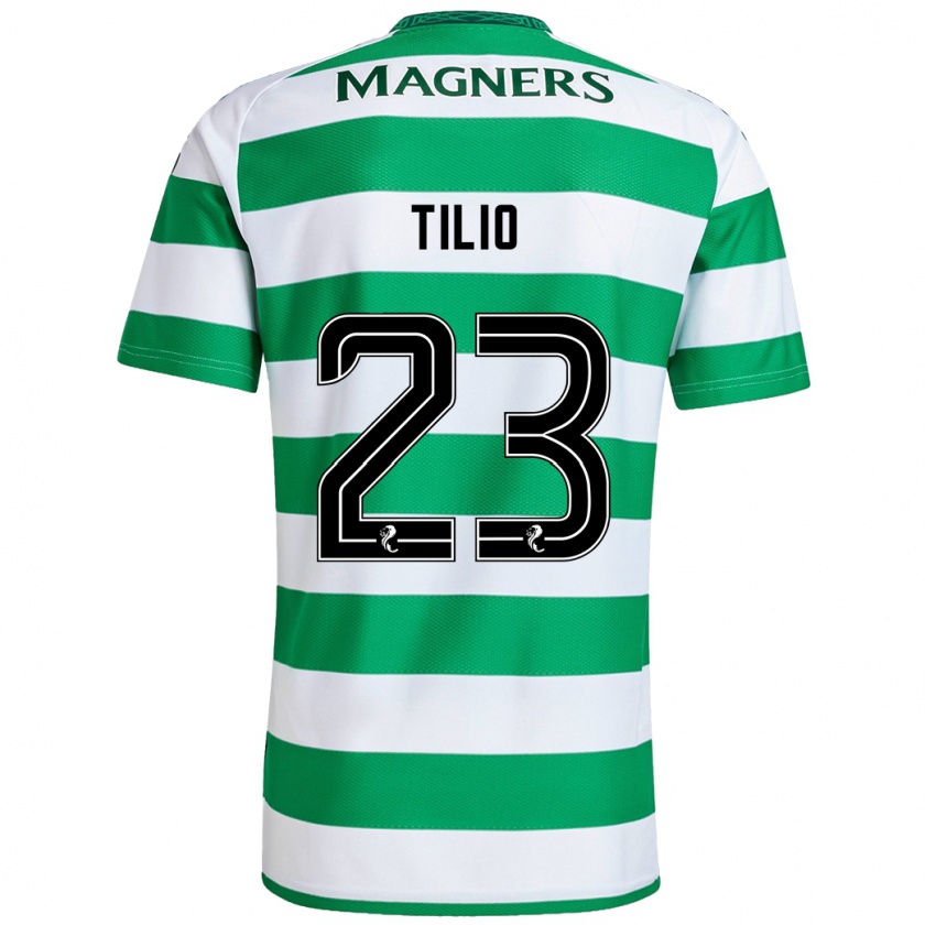 Kandiny Bambino Maglia Marco Tilio #23 Verde Bianco Kit Gara Home 2024/25 Maglietta