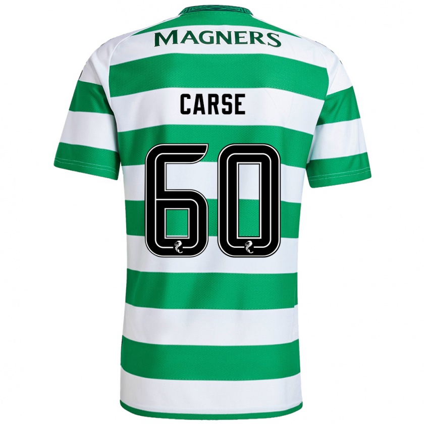 Kandiny Bambino Maglia Mackenzie Carse #60 Verde Bianco Kit Gara Home 2024/25 Maglietta