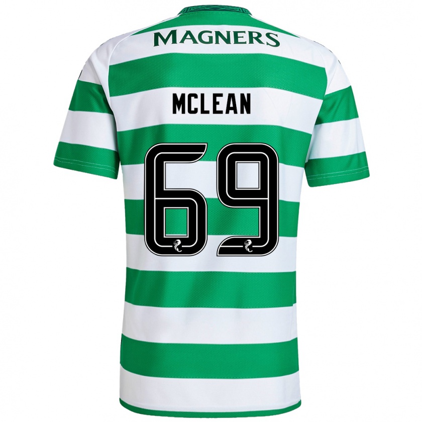 Kandiny Bambino Maglia Kai Mclean #69 Verde Bianco Kit Gara Home 2024/25 Maglietta