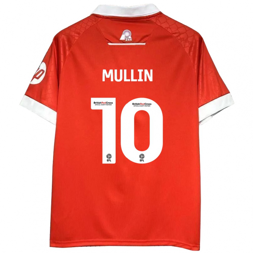 Kandiny Kinderen Paul Mullin #10 Rood Wit Thuisshirt Thuistenue 2024/25 T-Shirt