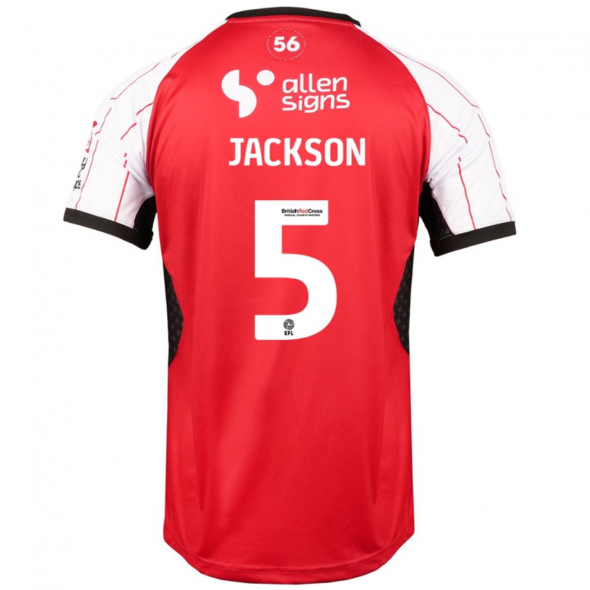 Kandiny Niño Camiseta Adam Jackson #5 Blanco 1ª Equipación 2024/25 La Camisa México