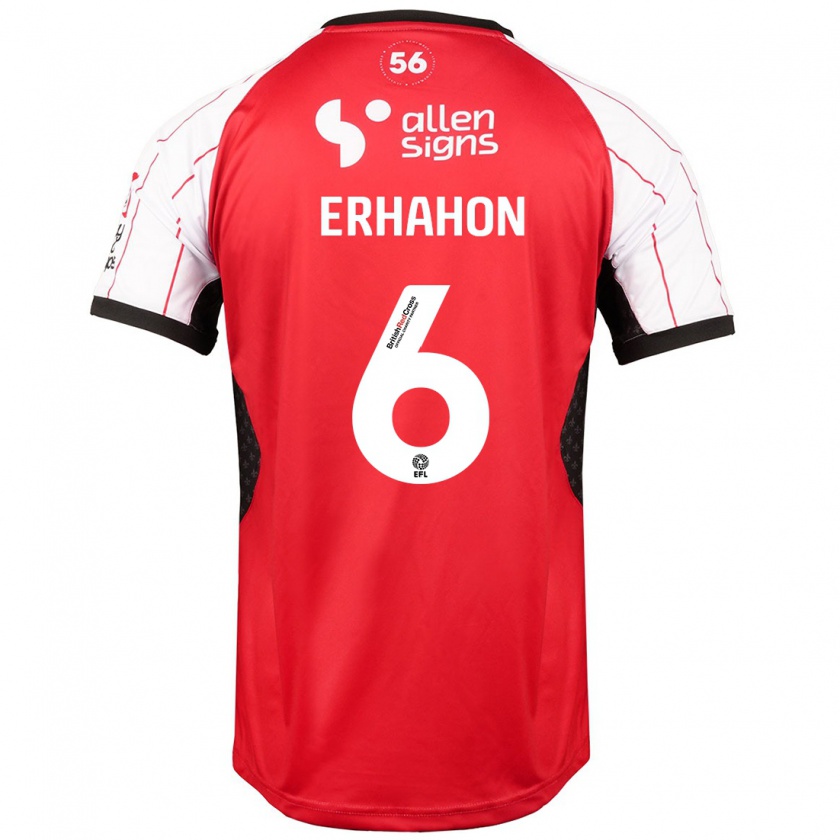 Kandiny Niño Camiseta Ethan Erhahon #6 Blanco 1ª Equipación 2024/25 La Camisa México