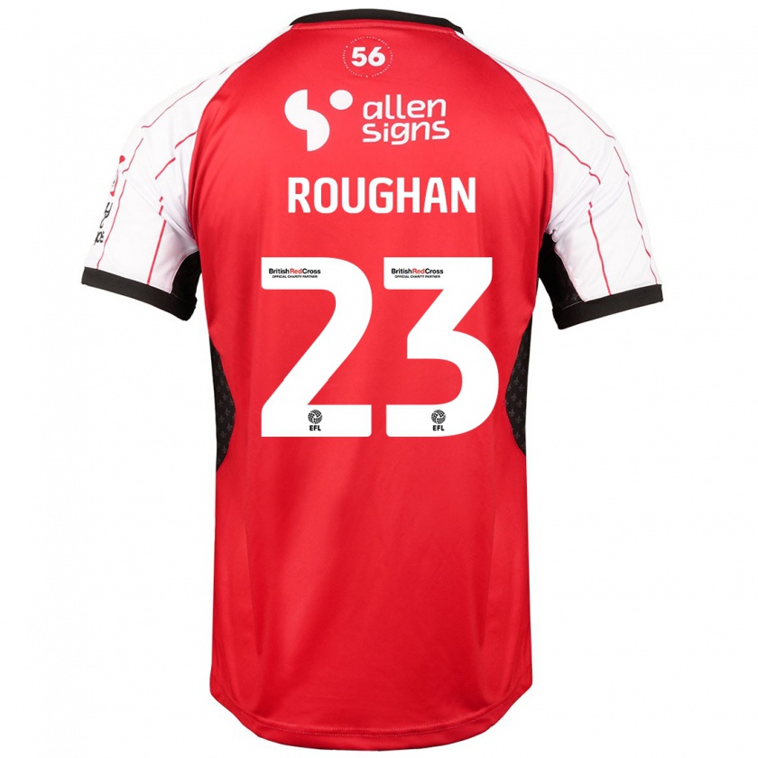 Kandiny Kinderen Sean Roughan #23 Wit Thuisshirt Thuistenue 2024/25 T-Shirt België