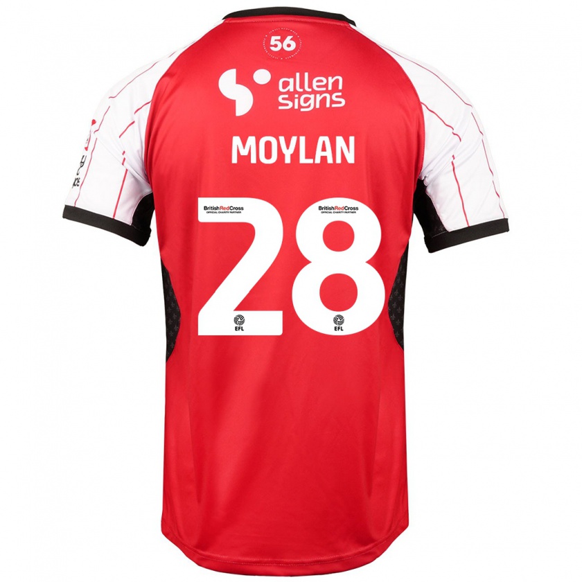 Kandiny Niño Camiseta Jack Moylan #28 Blanco 1ª Equipación 2024/25 La Camisa México