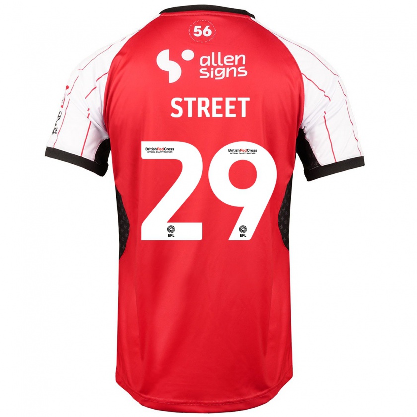 Kandiny Bambino Maglia Robert Street #29 Bianco Kit Gara Home 2024/25 Maglietta