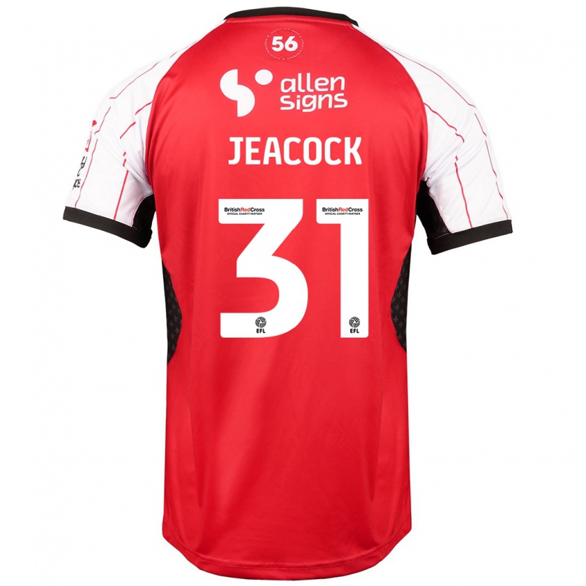 Kandiny Kinderen Zach Jeacock #31 Wit Thuisshirt Thuistenue 2024/25 T-Shirt