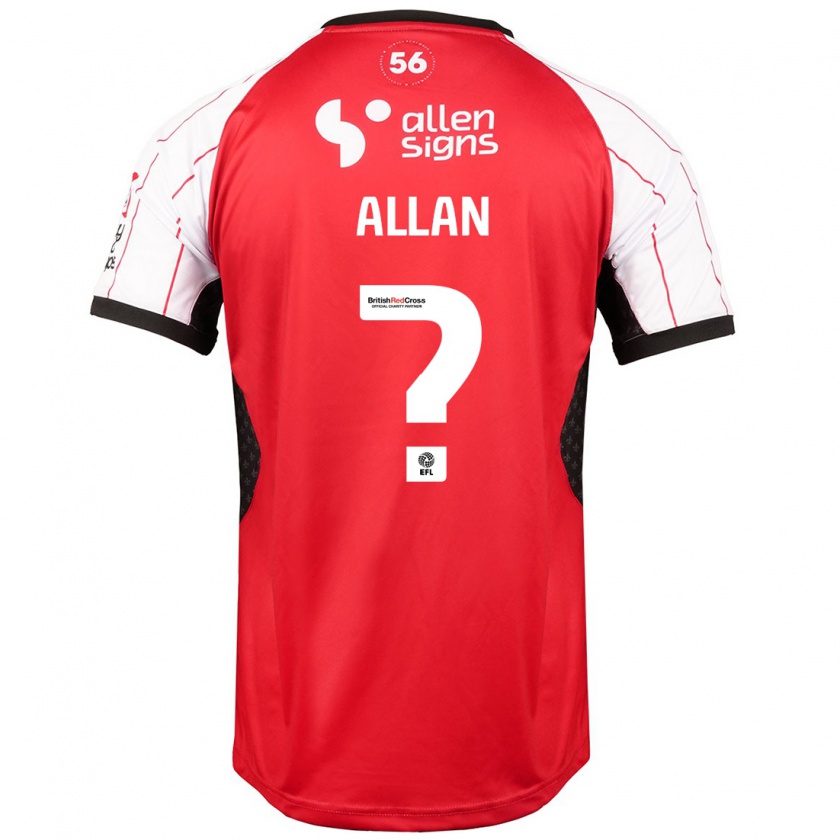 Kandiny Niño Camiseta Isaac Allan #0 Blanco 1ª Equipación 2024/25 La Camisa México