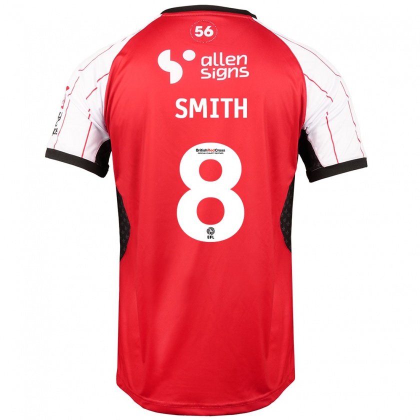 Kandiny Niño Camiseta Alistair Smith #8 Blanco 1ª Equipación 2024/25 La Camisa México