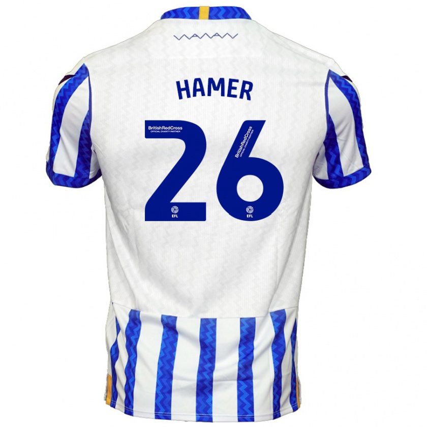 Kandiny Kinderen Ben Hamer #26 Blauw Wit Thuisshirt Thuistenue 2024/25 T-Shirt België