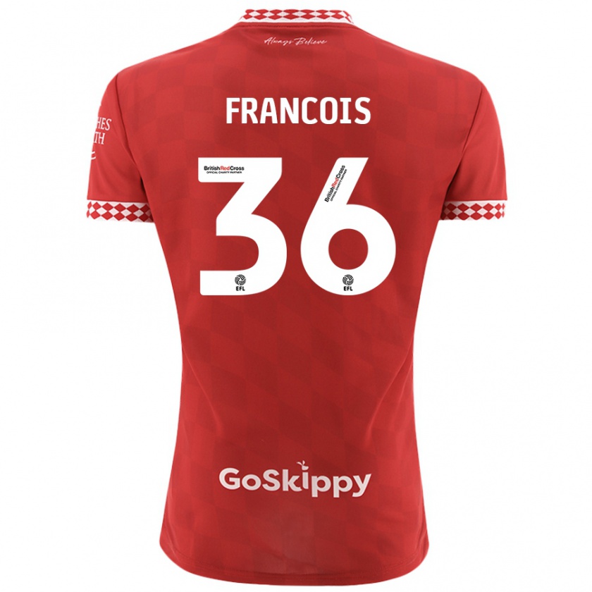 Kandiny Kinder Marlee Francois #36 Rot Heimtrikot Trikot 2024/25 T-Shirt Österreich