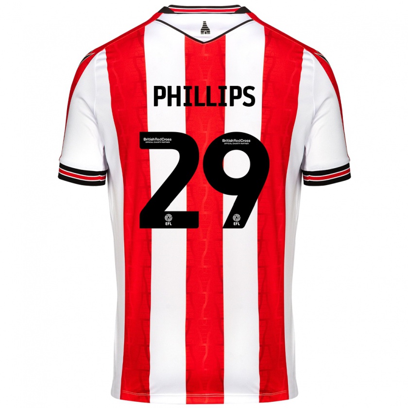 Kandiny Niño Camiseta D'margio Wright-Phillips #29 Rojo Blanco 1ª Equipación 2024/25 La Camisa