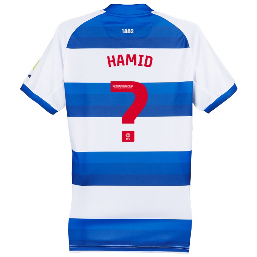 Kandiny Bambino Maglia Hassan Hamid #0 Bianco Blu Kit Gara Home 2024/25 Maglietta