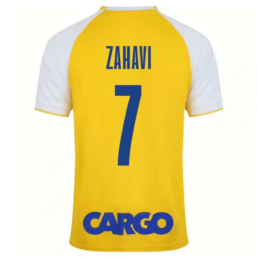 Kandiny Kinderen Eran Zahavi #7 Geel Wit Thuisshirt Thuistenue 2024/25 T-Shirt