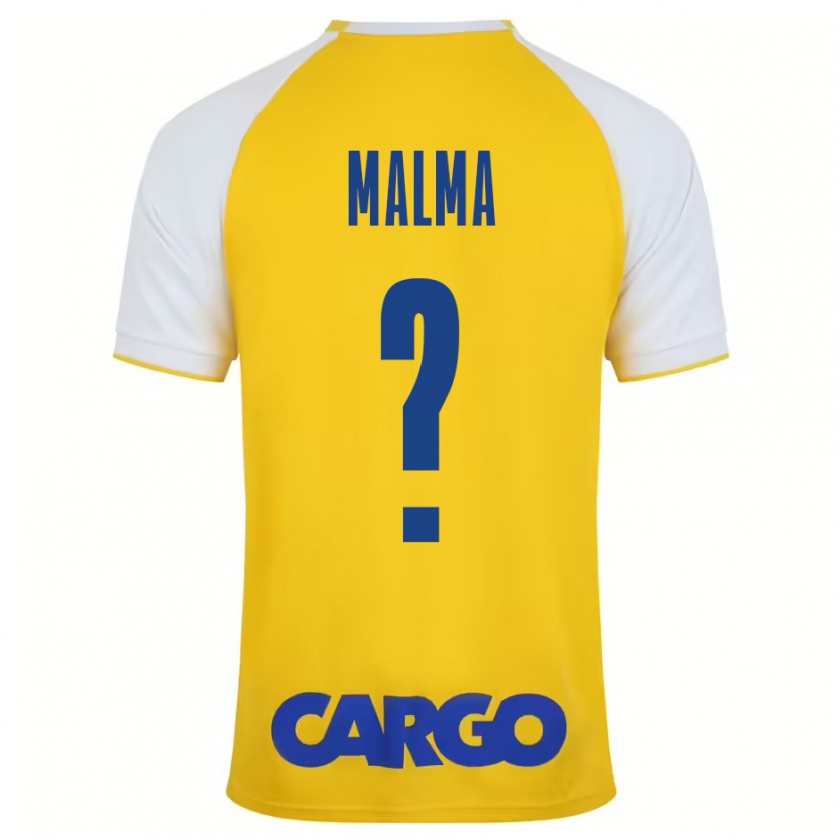 Kandiny Bambino Maglia Itay Malma #0 Giallo Bianco Kit Gara Home 2024/25 Maglietta