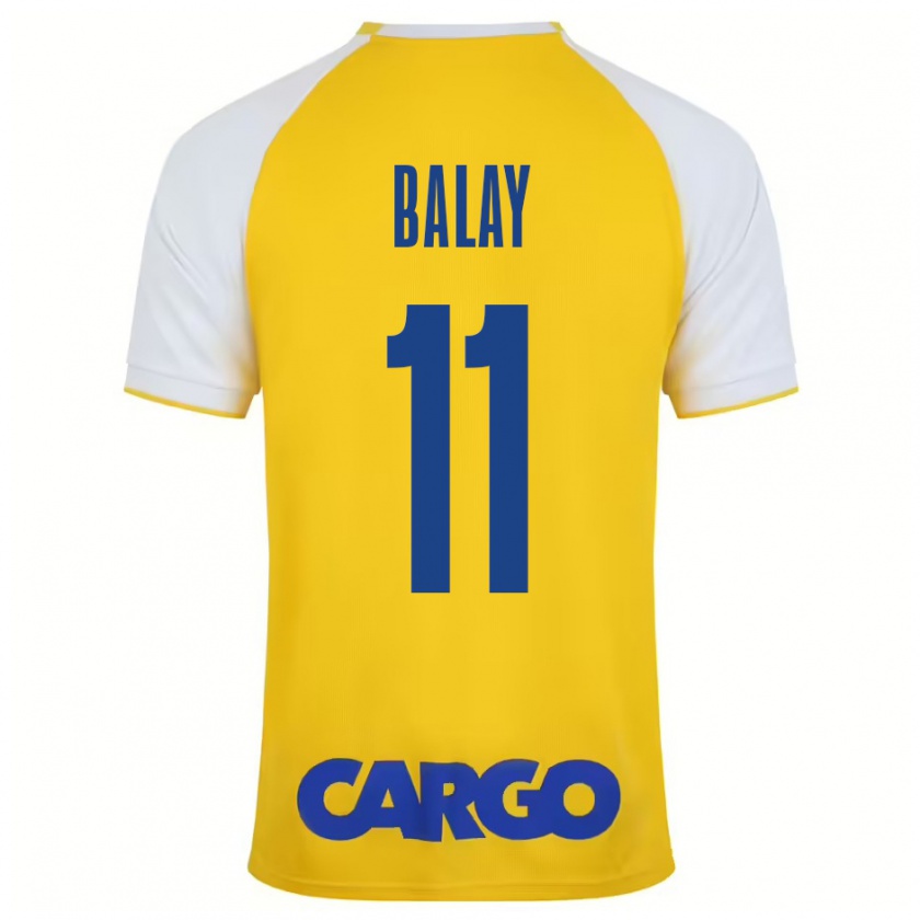 Kandiny Bambino Maglia Yehuda Balay #11 Giallo Bianco Kit Gara Home 2024/25 Maglietta