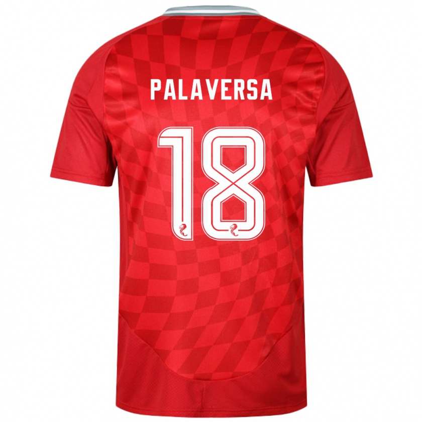 Kandiny Bambino Maglia Ante Palaversa #18 Rosso Kit Gara Home 2024/25 Maglietta