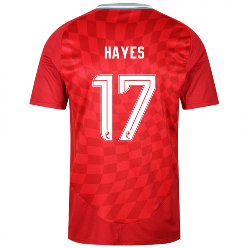 Kandiny Kinder Jonny Hayes #17 Rot Heimtrikot Trikot 2024/25 T-Shirt Österreich