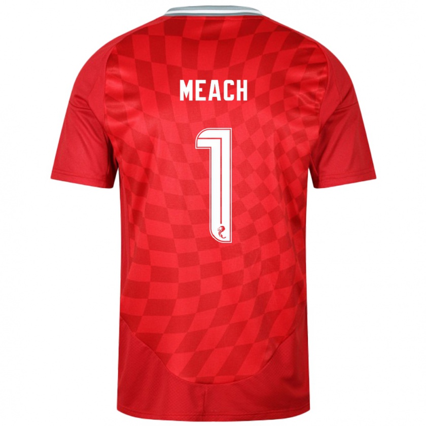 Kandiny Bambino Maglia Aaliyah-Jay Meach #1 Rosso Kit Gara Home 2024/25 Maglietta