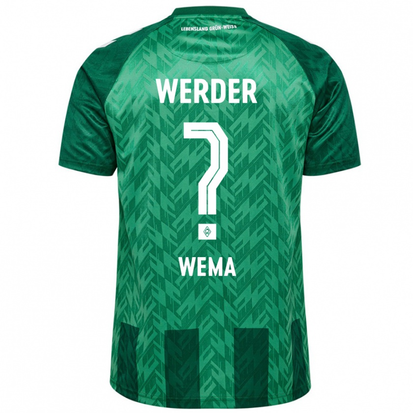 Kandiny Kinderen Aize Wema #0 Groen Thuisshirt Thuistenue 2024/25 T-Shirt België