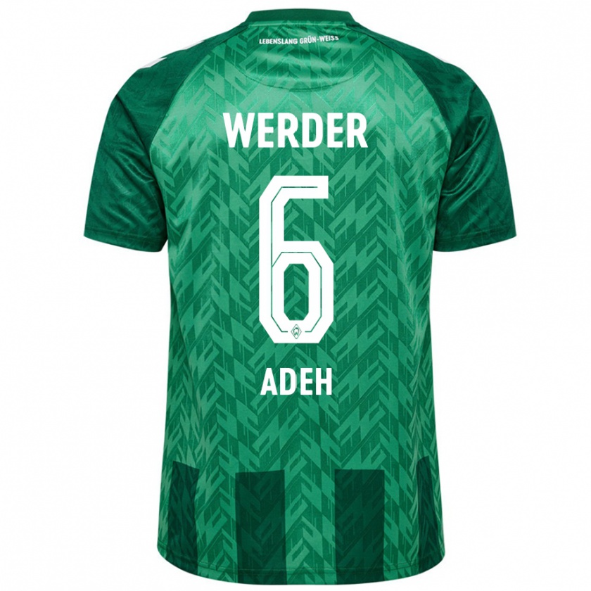 Kandiny Kinderen Wesley Adeh #6 Groen Thuisshirt Thuistenue 2024/25 T-Shirt