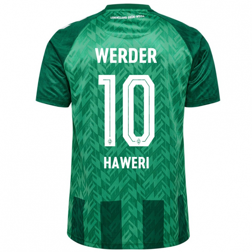 Kandiny Kinderen Adrian Haweri #10 Groen Thuisshirt Thuistenue 2024/25 T-Shirt