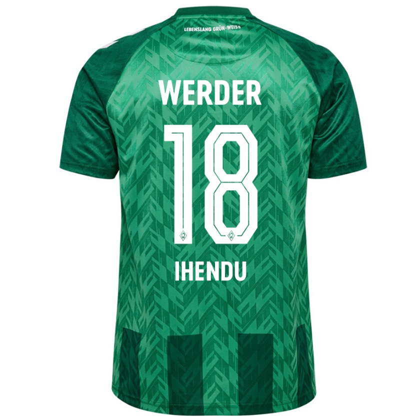 Kandiny Kinderen Daniel Ihendu #18 Groen Thuisshirt Thuistenue 2024/25 T-Shirt