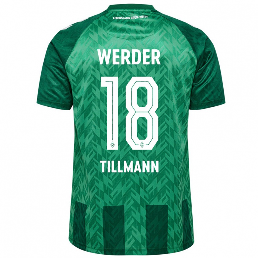 Kandiny Kinder Felix Tillmann #18 Grün Heimtrikot Trikot 2024/25 T-Shirt Österreich