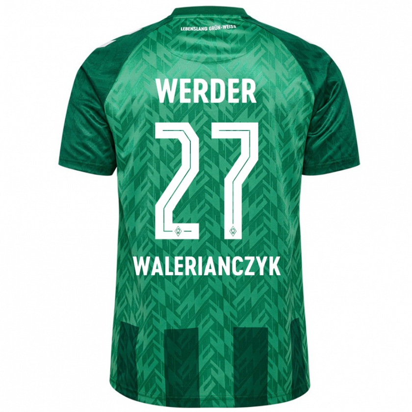 Kandiny Kinder Dennis Walerianczyk #27 Grün Heimtrikot Trikot 2024/25 T-Shirt Österreich