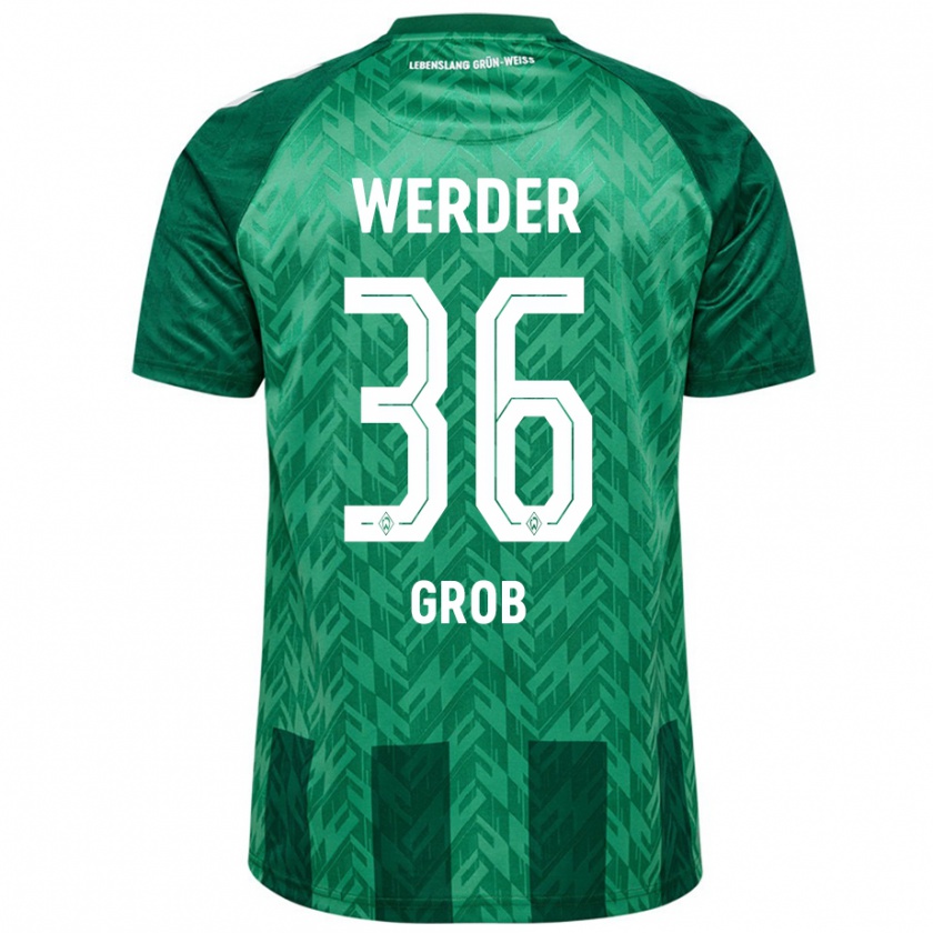 Kandiny Bambino Maglia Christian Groß #36 Verde Kit Gara Home 2024/25 Maglietta