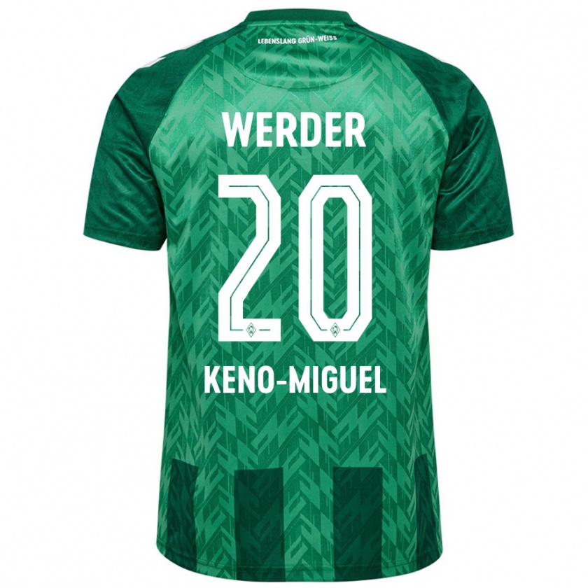 Kandiny Kinderen Keno-Miguel Meyer #20 Groen Thuisshirt Thuistenue 2024/25 T-Shirt