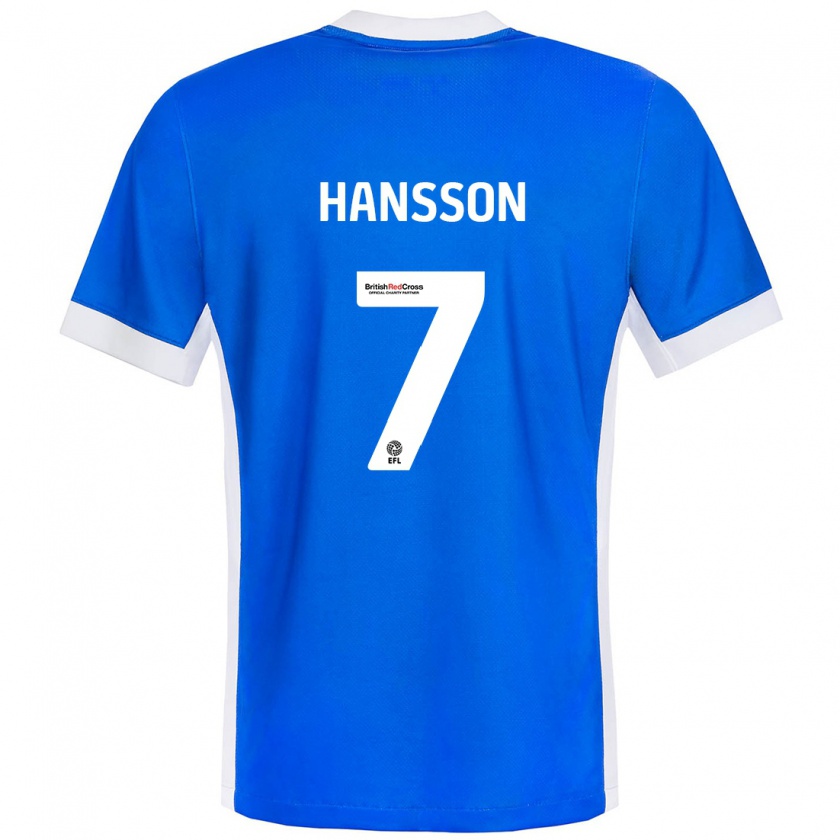 Kandiny Kinderen Emil Hansson #7 Blauw Wit Thuisshirt Thuistenue 2024/25 T-Shirt