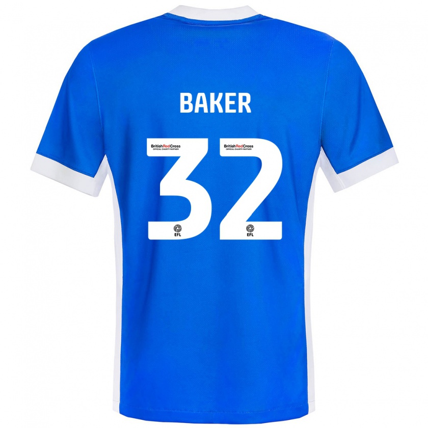 Kandiny Kinder Ava Baker #32 Blau Weiß Heimtrikot Trikot 2024/25 T-Shirt Österreich