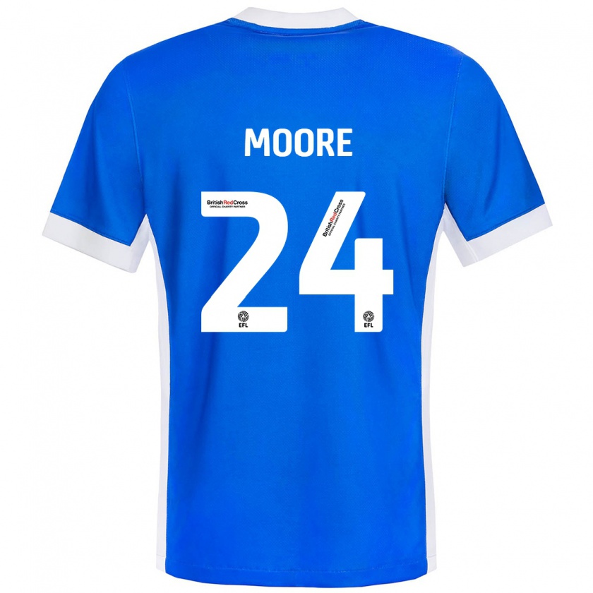 Kandiny Kinder Jade Ellis Moore #24 Blau Weiß Heimtrikot Trikot 2024/25 T-Shirt Österreich