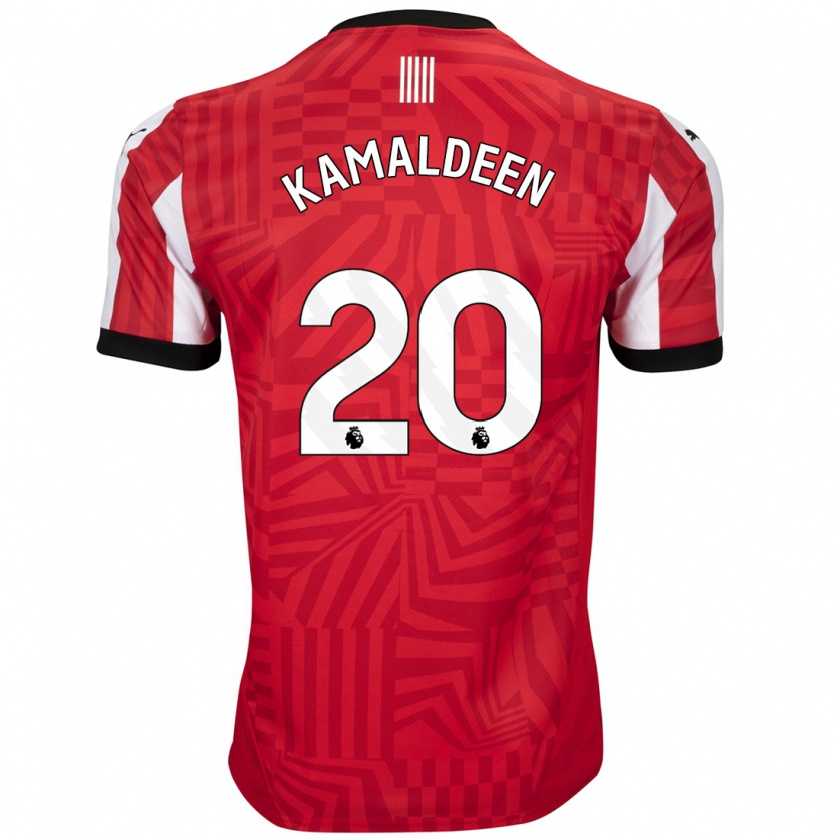 Kandiny Kinder Kamaldeen Sulemana #20 Rot Weiß Heimtrikot Trikot 2024/25 T-Shirt Österreich